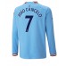 Cheap Manchester City Joao Cancelo #7 Home Football Shirt 2022-23 Long Sleeve